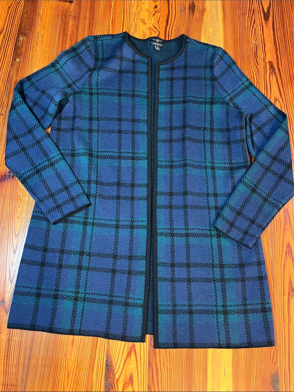 Women’s Talbots Open-Front 100% Merino Wool Cardigan, Size Medium Petite